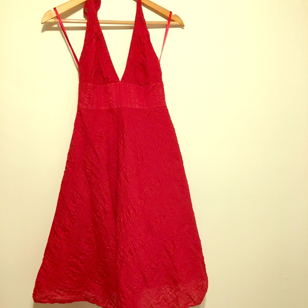 J.Crew Red Halter dress